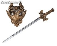 Espada y escudo guerrero