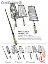 Espadas, raquetas y jaulas para Rodizios