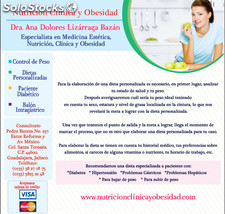 Especialista en Medicina estetica, Nutricion, Clinica y Obesidad