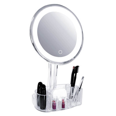 Espejo aumento 7X con luz LED y organizador maquillaje - Foto 2