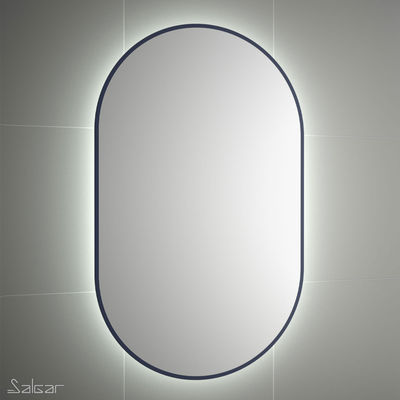 Espejo de baño forma con led 92x52 cm. SGOLIMPI - Foto 5