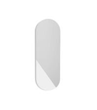 Espejo de pared asimétrico modelo 756 acabado blanco, Altura 90cm. Ancho 30cm.