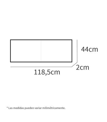 Espejo moderno para baño Neutro, 118.5cm(ancho) 44cm(altura) 2cm(fondo) - Foto 3