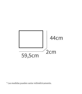 Espejo moderno para baño Neutro, 59.5cm(ancho) 44cm(altura) 2cm(fondo) - Foto 4