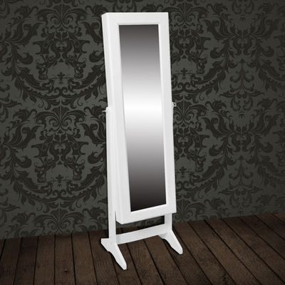 Espelho de pé com armário de joias brancated - Foto 3