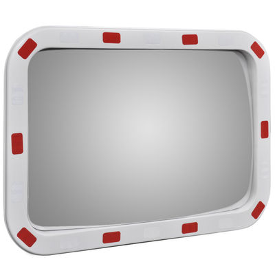 Espelho retrovisor convexo retangular 40 x 60 cm com refletores - Foto 3