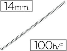 Espiral metalico q-connect 64 5:1 14 mm 1MM caja de 100 unidades