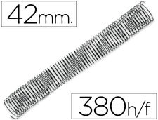 Espiral metalico q-connect 64 5:1 42MM 1.2MM caja de 25 unidades