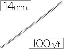 Espiral metalico yosan negro paso 64 5:1 14 mm calibre 1,00 mm