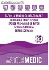 Esponjas Jabonosas Desechables 20x20cm (25 uds) Dermatológicas e Hipoalergénicas