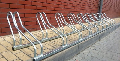 Estacionamiento para bicis de acero galvanizado