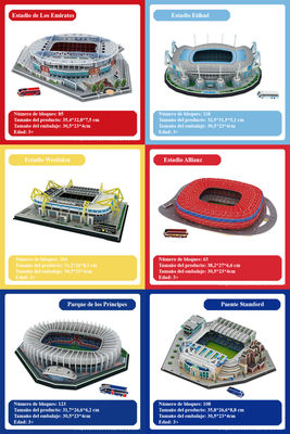 Estadio de los gigantes del fútbol, ​​modelo de papel 3D - Foto 2