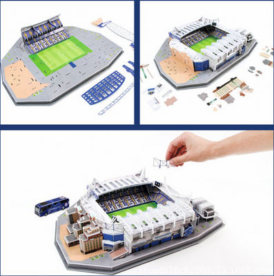 Estadio de los gigantes del fútbol, ​​modelo de papel 3D - Foto 3
