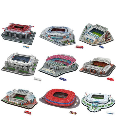 Estadio de los gigantes del fútbol, ​​modelo de papel 3D, versión mini - Foto 5
