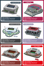 Estadio de los gigantes del fútbol, ​​modelo de papel 3D, versión mini