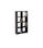 Estantería alta kubox 2x4 acabado negro, 146 cm(alto)76 cm(ancho)29 cm(fondo) . - Foto 2