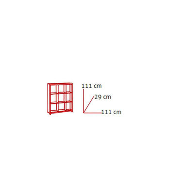 Estantería mediana kubox 3x3 acabado maple, 111 cm(alto)111 cm(ancho)29 - Foto 3