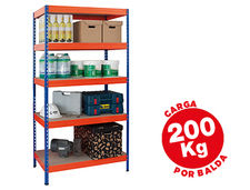 Estanteria metalica ar storage 180x90x45 cm 5 estantes 200kg por estante
