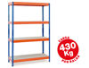 Estanteria metalica ar storage 200x100x60cm 4 estantes 430kg por estante