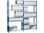 Estanteria paperflow metalica azul 5 estantes guiasmetal ultrarresistentes 180 - Foto 2