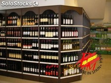 Estanterias supermercados zona vinos
