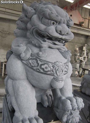 Estatuas de animal tallado de granito - León - Foto 3