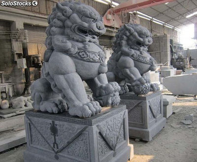Estatuas de animal tallado de granito - León - Foto 4