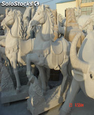 Estatuas de granito tallado - Figura Caballo