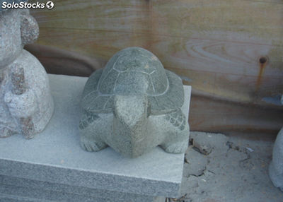 Estatuas Tortuga tallada en granito G654