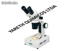Estereomicroscopio binocular objetivos 1X y 2X