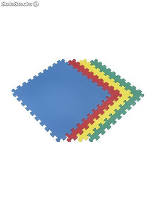 Esterilla puzzle para suelos de gimnasio y fitness colores protección de goma