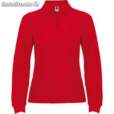 Estrella woman long sleeve polo shirt s/xxxl heather grey ROPO66360658 - Photo 4