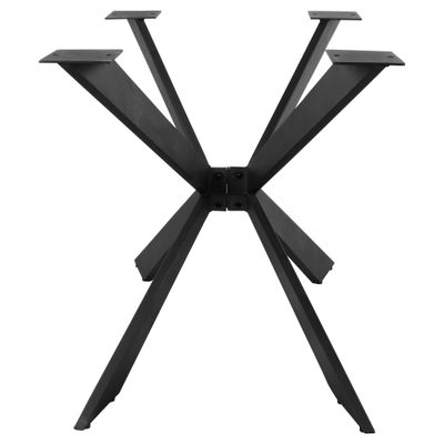 Estructura de pé de mesa de estilo contemporâneo em preto - Foto 3