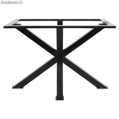 Estructura SINTRA de aço con acabamento en pintura en pó preta para mesa