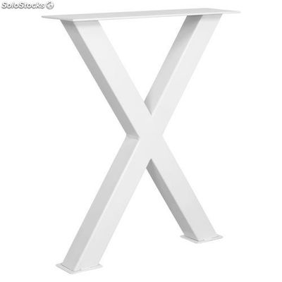 Estrutura de aço para mesa de estilo industrial, pés em formato de cruz - Foto 2