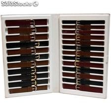 Estuche 24 Correas Cuero Surtidas