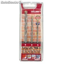 Estuche Brocas Alpen Widia Long Life 3 Piezas