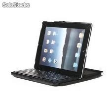Estuche con teclado incluido Bluetooth para iPad2 (Negro)