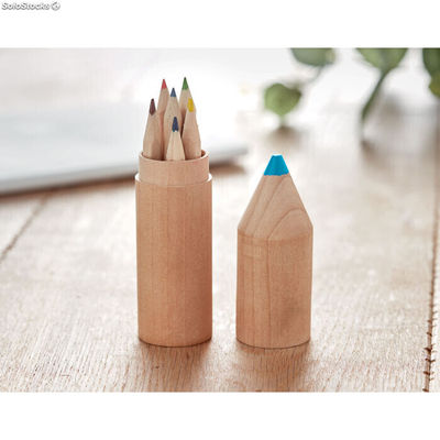 Estuche infantil lápiz de madera con pinturas - Foto 3