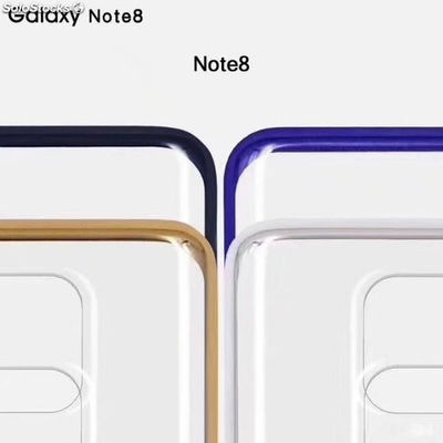 estuche protector transparente Samsung Note8 con marco de colores - Foto 3