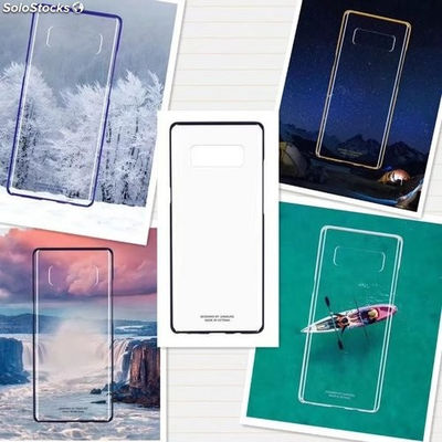 estuche protector transparente Samsung Note8 con marco de colores - Foto 5