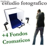 Estudio FotoGrafico Portatil + 4 Fondos Cromáticos Distintos