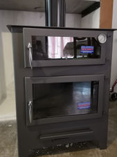 Estufa de leña hierro fundido LP011 horno en chapa
