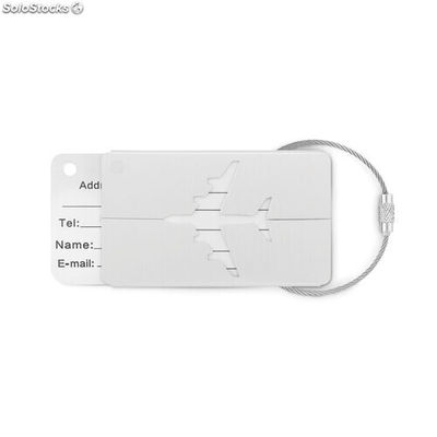 Etichetta bagaglio argento opaco MIMO9508-16