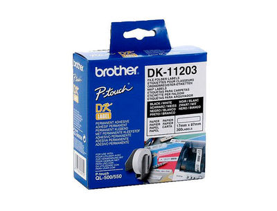 Etiqueta adhesiva brother dk11203 -tamaño 17x87 mm para impresoras de etiquetas - Foto 2