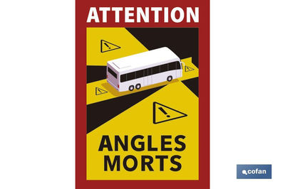 Etiqueta Adhesiva Camión o Autobús | Pegatina Obligatoria en Francia | Señal