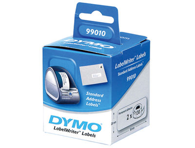 Etiqueta adhesiva dymo 99010 -tamaño 89x28 mm para impresora 400 130 etiquetas