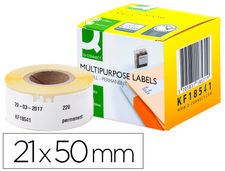 Etiqueta adhesiva q-connect kf18541 compatible dymo 99017 tamaño 50x12 mm caja