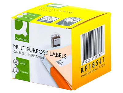 Etiqueta adhesiva q-connect kf18541 compatible dymo 99017 tamaño 50x12 mm caja - Foto 2