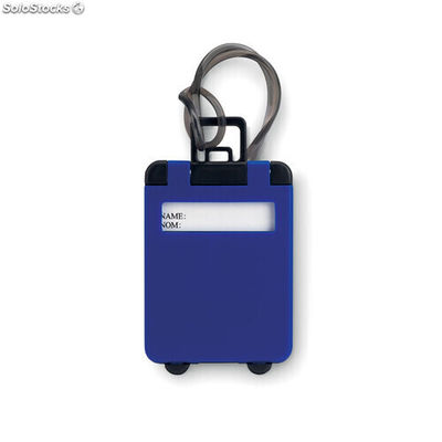 Etiqueta de bagagem plastico azul royal MIMO8718-37